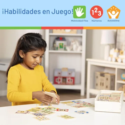 Vista 5 de Melissa & Doug Rompecabezas de números para autocorrección, Multicolor/Ninguno