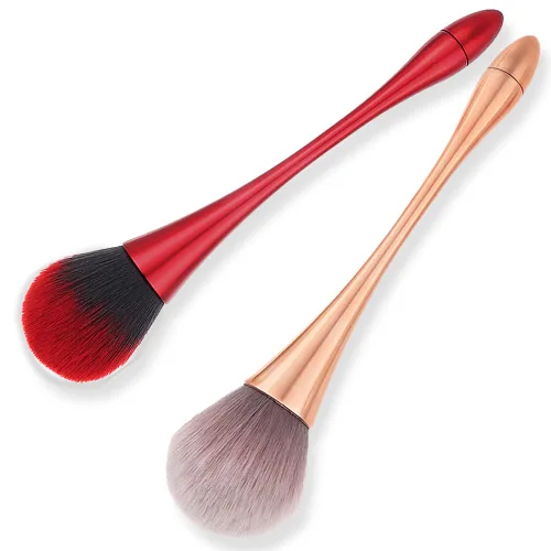 Vista 9 de 2 cepillos de polvo de uñas, cepillo de limpieza de uñas, pinceles de arte de uñas en forma de rosa, cepillo de polvo grande, cepillo de rubor