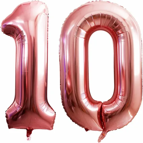 Vista 155 de Goer, conjunto de globos de papel aluminio para decoraciones de cumpleaños, globos de las letras de feliz cumpleaños y de números Oro
