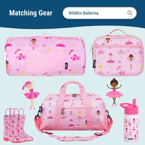 Vista 7 de Wildkin - Mochila infantil de 15 pulgadas, Viajar, Bailarina