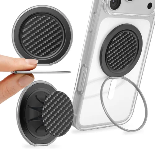 Vista 15 de PopSockets Agarre Low-Pro para MagSafe, perfil delgado, color negro