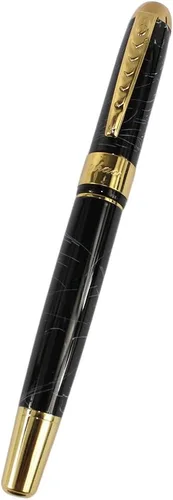 Vista 3 de JINHAO 250 Calligraphy Faountain pluma color negro con clip dorado