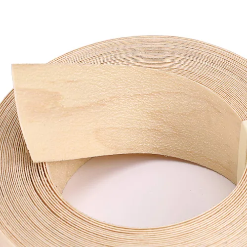 Vista 4 de Skelang Rollo de Banda de Borde de Chapa de Madera de Arce de 2" x 50' Preencolada para Planchar con Adhesivo Termofusible Cinta de Madera Flexible