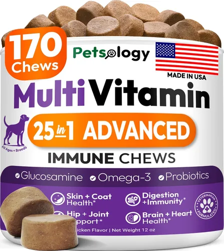 Vista 10 de Tratamiento de infecciones urinarias para perros, 170 masticables de arándano para perros, infección del tracto urinario, salud de la vejiga