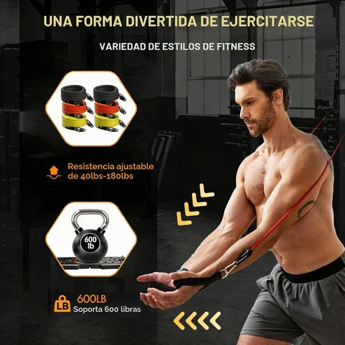 Vista 3 de Upgraded Push Up Board,36 in 1 Home Gym Equipment with Ab Roller Wheel & Resistance Bands, Portable Foldable Workout Board for Full Body Strength