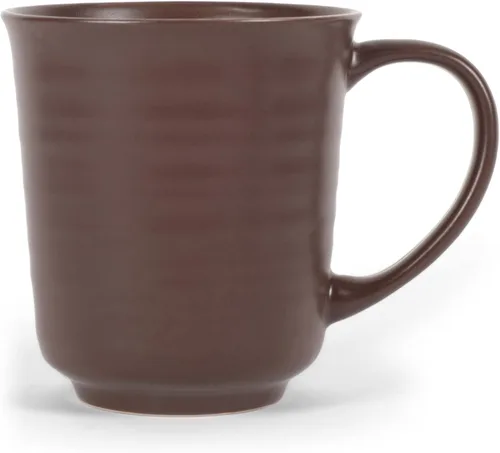Vista 21 de Elanze Designs Tazas de café de cerámica de 17 onzas con acabado esmaltado mate marrón, paquete de 2