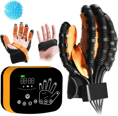 Vista 10 de Guantes robóticos mejorados de rehabilitación para hemiplejia, equipo de recuperación de trazo de mano, ejercitador de dedos y fortalecedor