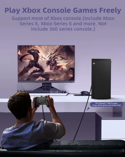 Vista 4 de Paletas de control para Xbox One SX, paletas AOLION con función de memoria2 teclas de programaciónconector de audio de 0.138 in, paletas