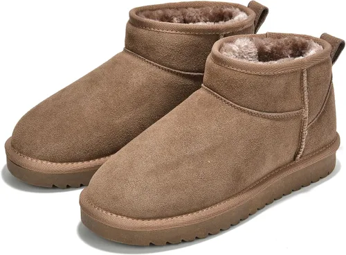 Vista 14 de Project Cloud 100% Cuero Genuino Botas Botas de Tobillo para Mujer Zapatos Castaño