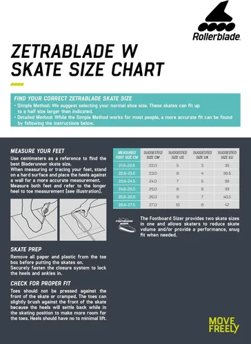 Vista 6 de Rollerblade Zetrablade Patines en línea para mujer adulta, patines en línea de rendimiento