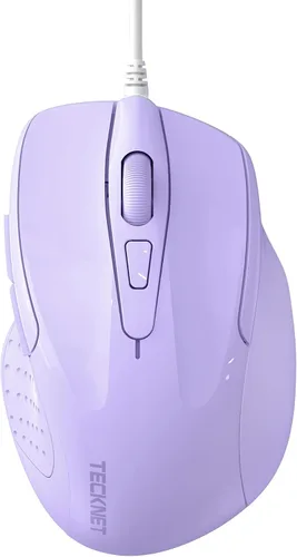 Vista 16 de TECKNET Ratón USB con Cable, Ratón de 6 Botones con Cable para Computadora con 4 DPI Ajustables, Ratones Ópticos para Computadora con Diseño