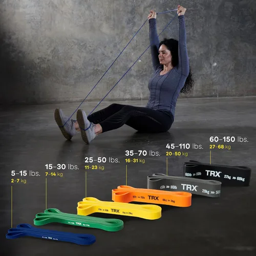 Vista 6 de Juego de Bandas de Fuerza de Entrenamiento TRX, Bandas de Resistencia de Cuerpo Completo para Uso en Casa y Gimnasio, Bandas de Resistencia