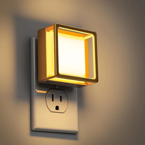 Vista 17 de DORESshop Luz nocturna LED, luces nocturnas enchufables a la pared (paquete de 2) con sensor de atardecer a amanecer, luces nocturnas regulables