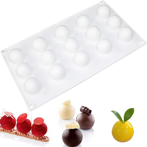 Vista 25 de OCPO KITCHEN Moldes de silicona con forma de corazón 3D para hornear pasteles de mousse, molde de silicona 3D para dulces, pastelería, chocolate