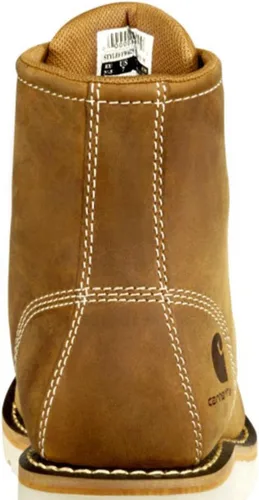 Vista 11 de Carhartt Botines de cuña de 6 pulgadas impermeables con punta suave para mujer, Negro