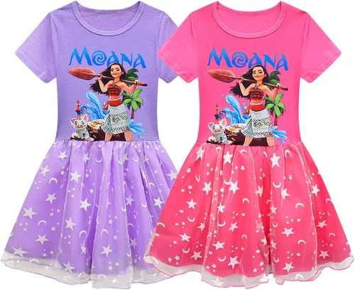 Vista 2 de AOVCLKID Disfraz de princesa para niñas pequeñas disfraz de cosplay de Halloween vestido elegante de paty