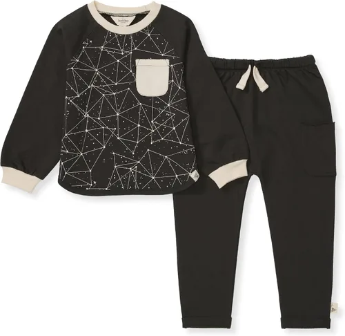 Vista 13 de Burt's Bees Baby Boys Organic Cotton Sweatshirt & Jogger Set, Outfit Bundle Fútbol de lavado ácido