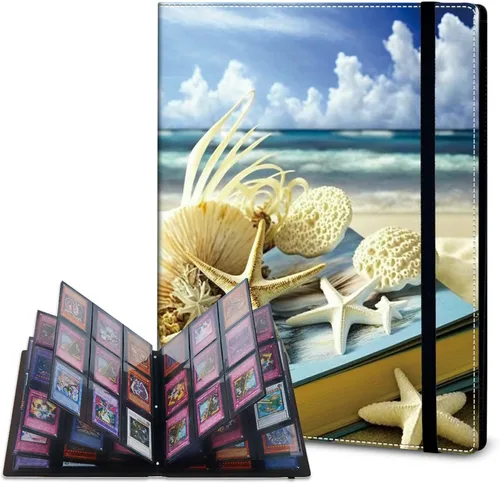 Vista 17 de Rossy Carpeta de tarjetas con 4 bolsillos, carpeta de tarjetas intercambiables, álbum de colección de tarjetas, para 160 tarjetas, carpeta