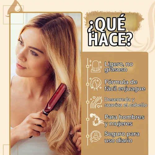 Vista 3 de Juego de champú y acondicionador de queratina para cabello seco y dañado