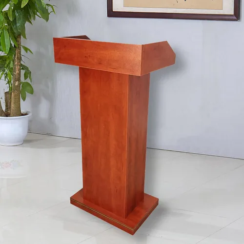 Vista 4 de FixtureDisplays 22 X 15 X 43" Podio Madera Deluxe Recepción Atril Debate Discurso Iglesia Púlpito Funeraria Casa Conferencia Hotel Hostess