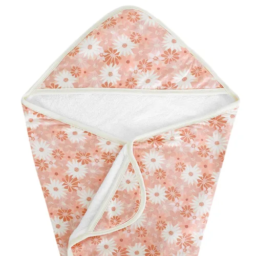 Vista 11 de Copper Pearl Toallas de baño con capucha, toallas de baño de tela de rizo de primera calidad con capucha, bolsillos y diseños geniales, ideales