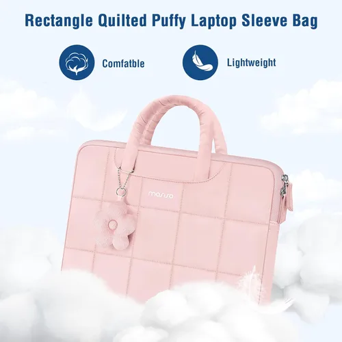 Vista 8 de MOSISO Funda para laptop de 13.3 pulgadas, funda para laptop de 13-13.3 Rosa