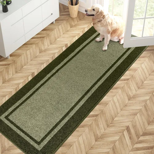 Vista 34 de PURRUGS Tapete para puerta con atrapamiento de suciedad, 20 x 32 pulgadas, antideslizante, lavable a máquina, tapete de entrada, tapete para puerta