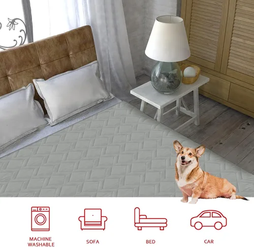Vista 7 de Moonsea Funda impermeable para cama de perro, manta antideslizante para mascotas, sofá, sofá, funda protectora de muebles para niños, niños, perros