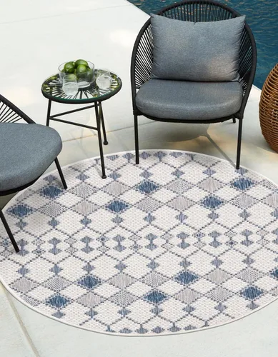 Vista 28 de Unique Loom Outdoor Trellis Collection - Alfombra de área - Traliccio (2 pies 2 pulgadas x 3 pies 1 pulgada, rectangular, carbón/marfil)
