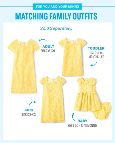Vista 3 de The Children's Place baby-girls And Toddler Girls Short Sleeve Lace Dresses