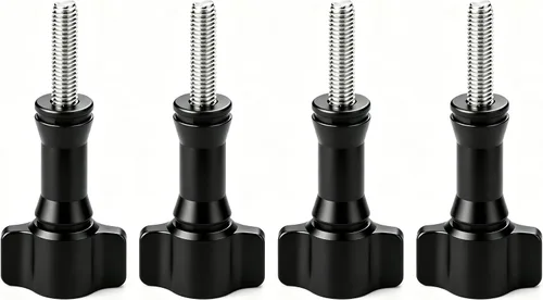 Vista 4 de Tornillos de pulgar: 3 largos y 3 cortos, compatibles con GoPro Hero 11-2 y más, negro