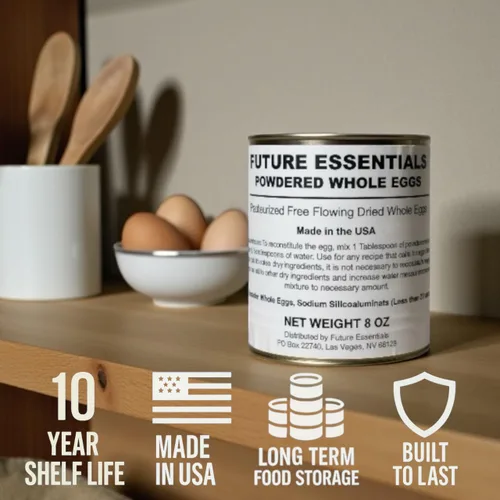 Vista 7 de Future Essentials - Huevos enteros en polvo – Suministro de alimentos de supervivencia de emergencia de 10 años, desayuno fácil de preparar
