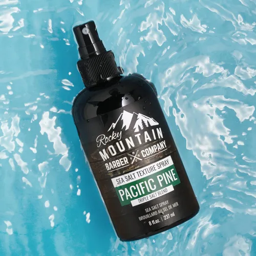 Vista 8 de Rocky Mountain Barber Company Spray de sal marina para hombres, añade volumen, textura y sujeción ligera para todo tipo de cabello, mezcla triple