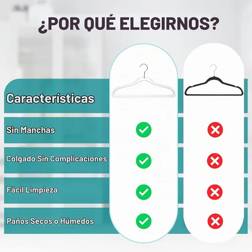 Vista 4 de Quality Hangers Perchas de plástico transparente para ropa, paquete de 50 – 17.5 pulgadas Perchas resistentes para ahorrar espacio y acrílico