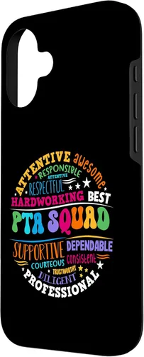 Vista 2 de iPhone 16 Parents Teacher Association Team Supporter PTA Squad Case