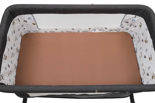 Vista 5 de Juego de sábanas de moisés, paquete de 2 sábanas bajeras ajustadas, elásticas ultra suaves, para colchón de cuna rectangular ovalada de reloj