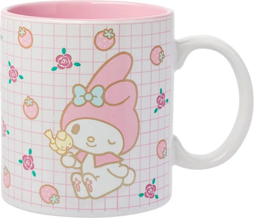 Vista 19 de Silver Buffalo Strawberry Shortcake Bake the World a Better Place - Taza ancha de cerámica con leche, 17 onzas