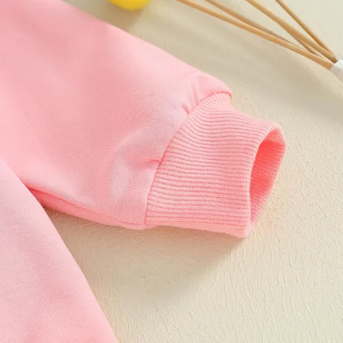 Vista 55 de SOLILOQUY Traje de manga larga con cuello redondo para el primer día de San Valentín para bebé niño y niña, mameluco de corazón de amor
