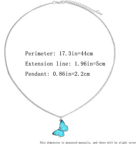 Vista 6 de Gargantilla fina plateada con mariposa fina chapada en plata, para mujeres, adolescentes y niñas, delicada cadena ajustable, linda joyería