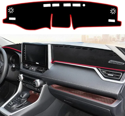 Vista 27 de Cubierta de salpicadero para salpicadero, alfombra personalizada para Toyota RAV4 2013 2014 2015 2016 2017 2018 Accesorios antideslizante protector