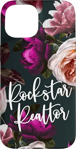 Vista 6 de iPhone 14 Plus Rockstar Realtor - Elegante estuche de regalo floral para agente inmobiliario