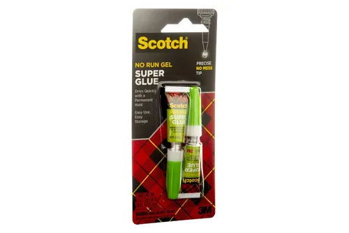 Vista 6 de Scotch Super Glue Gel, 0.07 onzas, paquete de 2, se seca rápidamente con un agarre permanente (AD112)