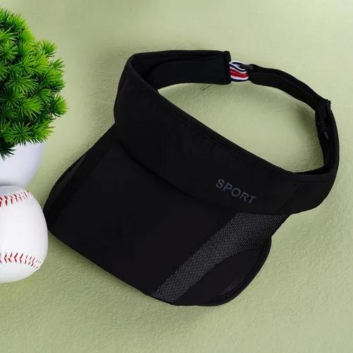 Vista 7 de Paquete de 2 sombreros de verano con visera para el sol, ajustable, para mujer, protección UV, con ala retráctil, viseras de tenis, multicolor