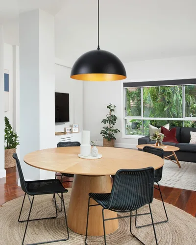 Vista 6 de Luces colgantes negras de 15.7 pulgadas para isla de cocina, lámpara colgante industrial grande dorada para interiores, para comedor, dormitorio