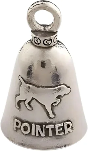 Vista 20 de Guardian Bell Dog Good Luck Bell con llavero y bolsa de regalo de terciopelo negro Campana de motocicleta Peltre sin plomo Hecho en Estados