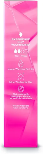 Vista 9 de K-Y Yours + Mine Couples - Lubricante personal, dos lubricantes personales, lubricante a base de agua para mujeres y lubricante a base de glicerina