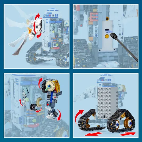 Vista 6 de Kit de construcción de robot STEM 3 en 1, aplicación y kit de robótica de control remoto
