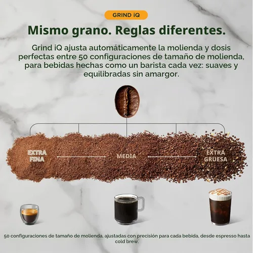 Vista 7 de Ninja AutoBarista Espresso totalmente automático, 10 opciones de bebidas, AE1002