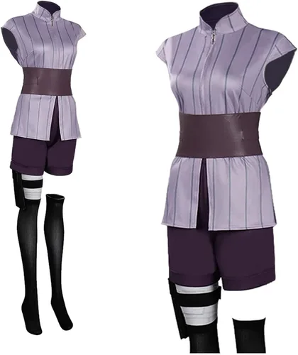 Vista 3 de Hyuga Hinata - Kimono de anime para cosplay, disfraz de Halloween y carnaval