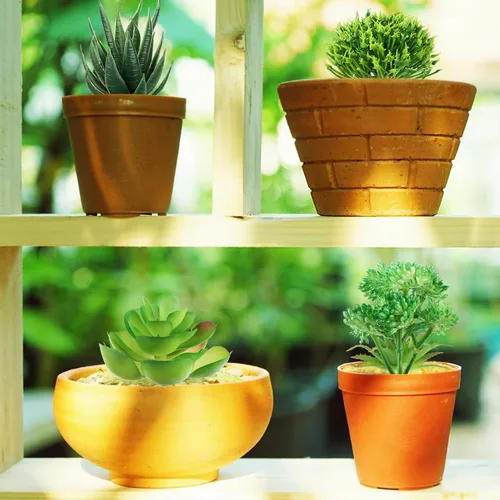 Vista 4 de QUOZUO Plantas suculentas verdes, 6 mini plantas suculentas falsas para manualidades, decoración floral de pared y oficina (excluyendo macetas)